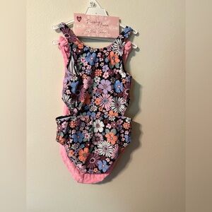 Floral Kids Swim One Piece